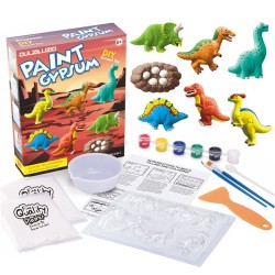 DULZILUZID Children's Dinosaur Painting Kit - 5-in-1 Dinosaur Arts and Crafts for Kids Aged 3-5+